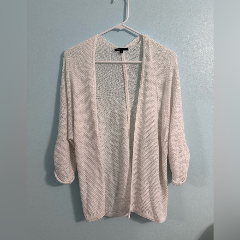 Cream 3/4 Sleeves Cardigan S/M